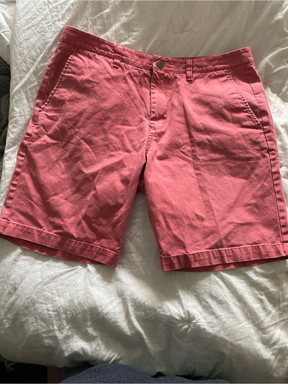 Men's Bonobos Salmon Pink Chino 9" Shorts Size 33